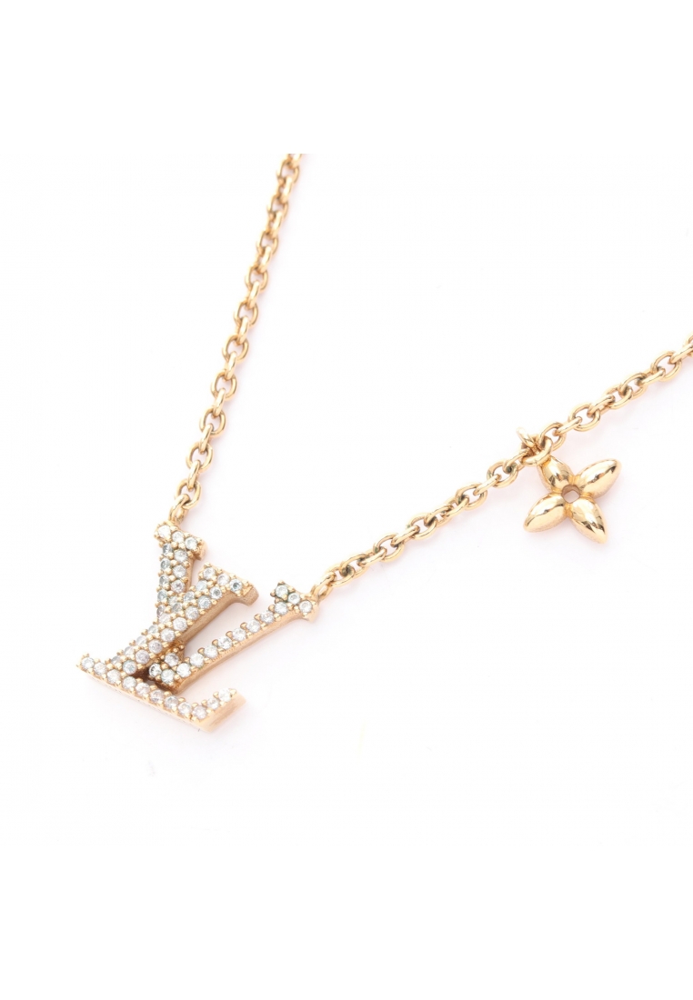 Louis Vuitton Pre-Loved Louis Vuitton Collier LV Iconic necklace GP Rhinestone gold clear