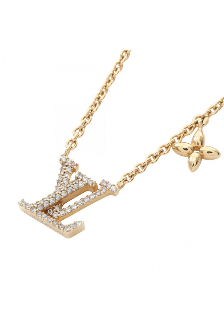 Louis Vuitton Pre-Loved Louis Vuitton Collier LV Iconic necklace GP Rhinestone gold clear