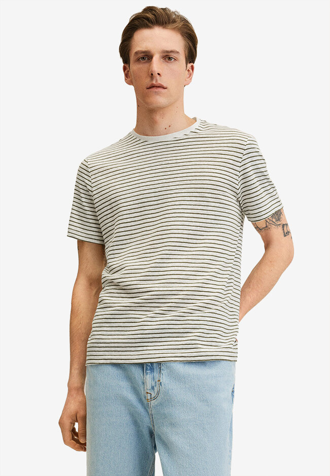 Buy Short Sleeve Striped T-Shirts For 