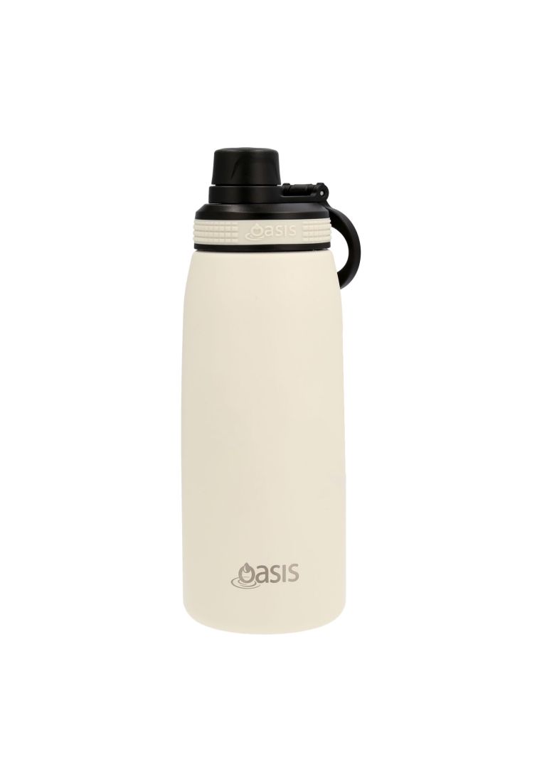 Oasis Stainless Steel Insulated Sports Water Bottle with Screw Cap 780ML - Alabaster