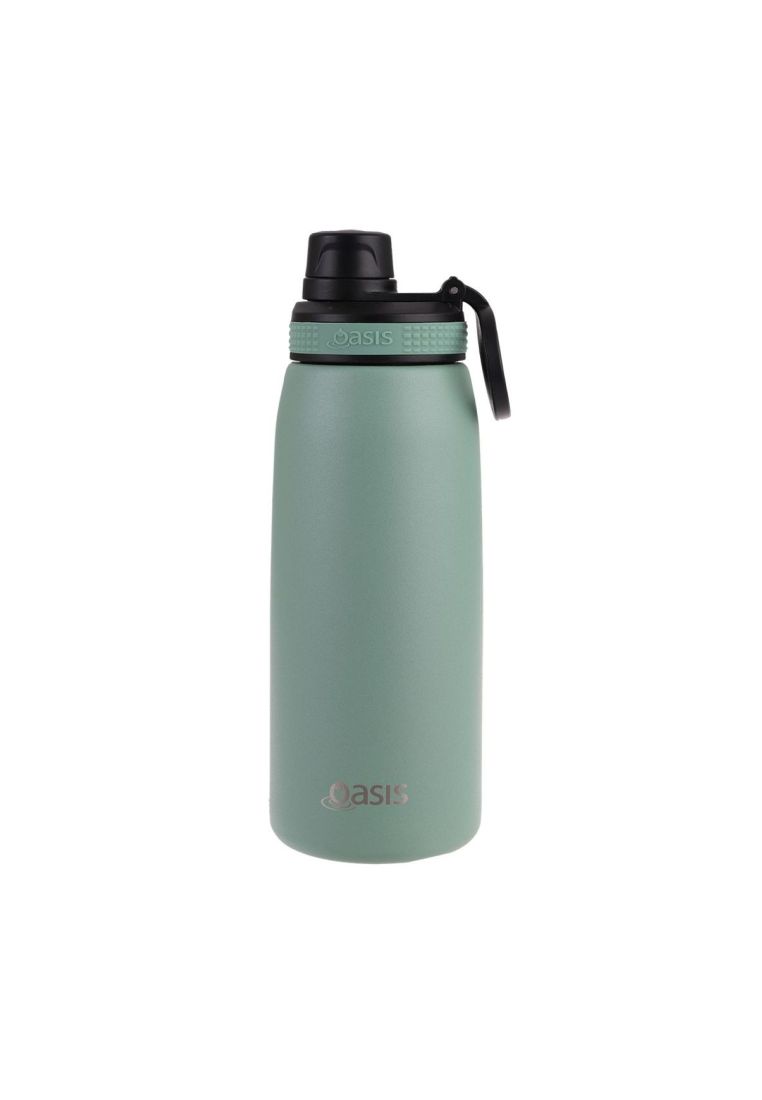 Oasis Stainless Steel Insulated Sports Water Bottle with Screw Cap 780ML - Sage Green