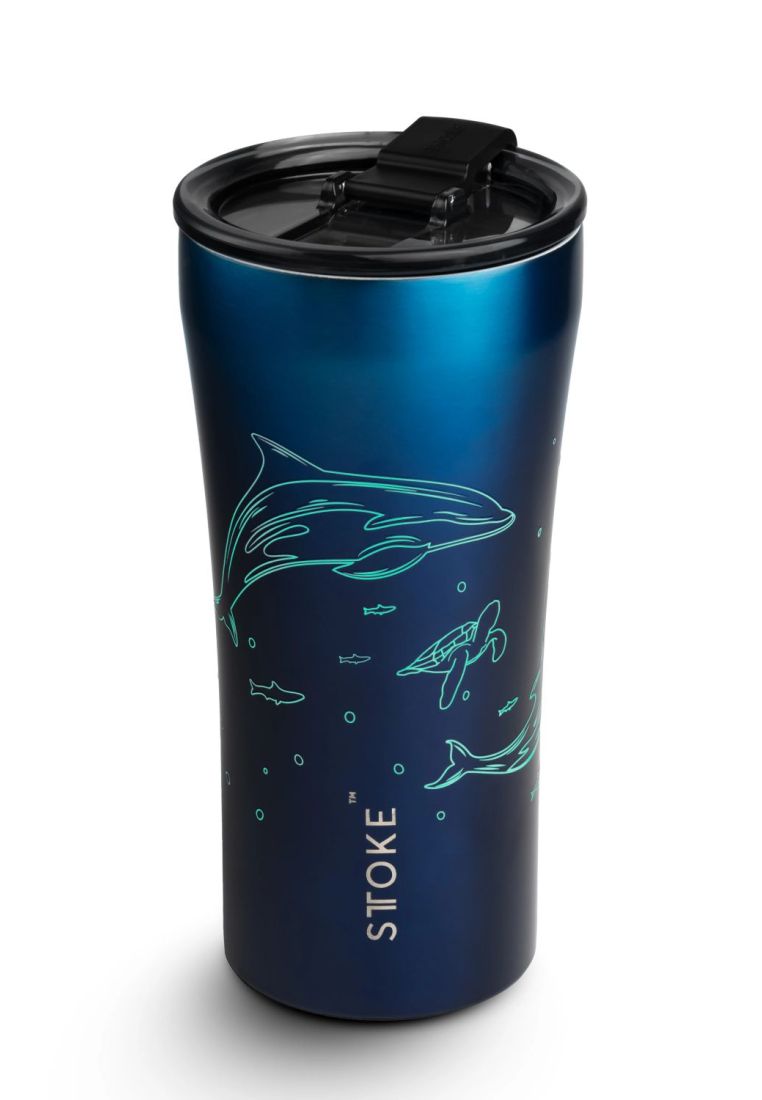STTOKE Limited Edition Leakproof Ocean Series Insulated Cup 16oz - Dolphin