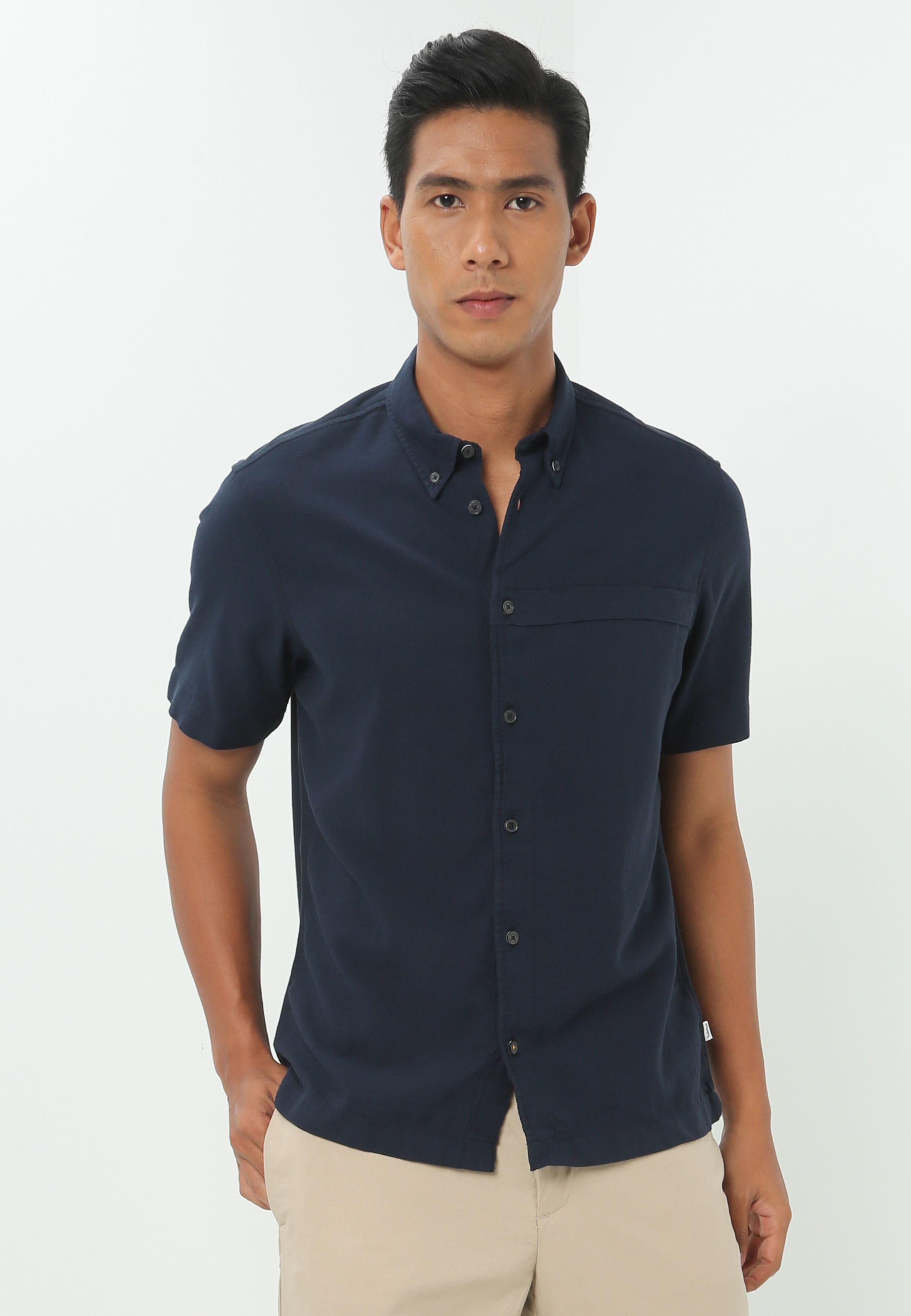 Buy Plain Short Sleeve Shirts For Men 