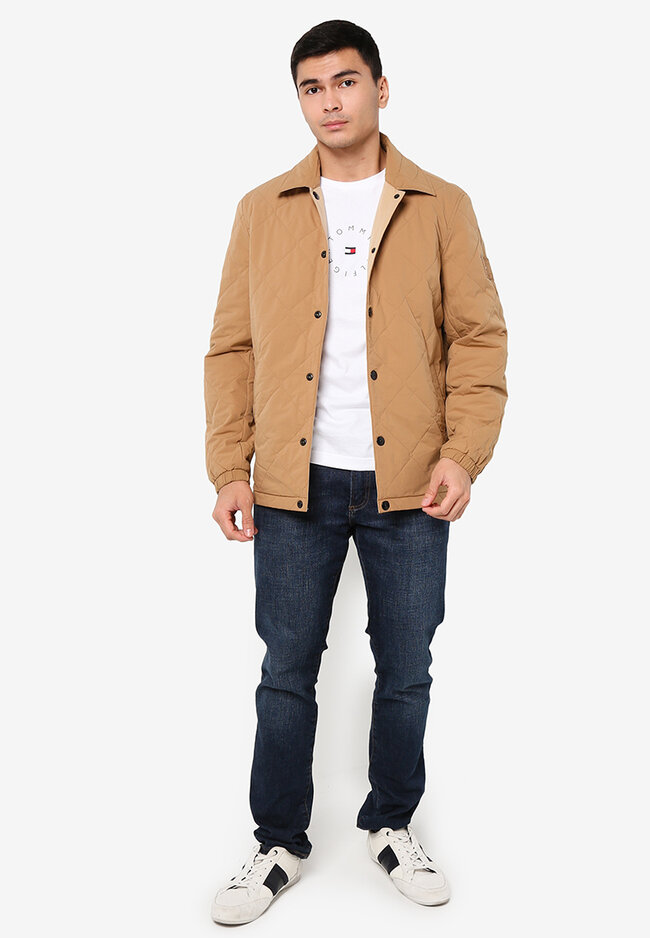 tommy hilfiger tobacco brown jacket