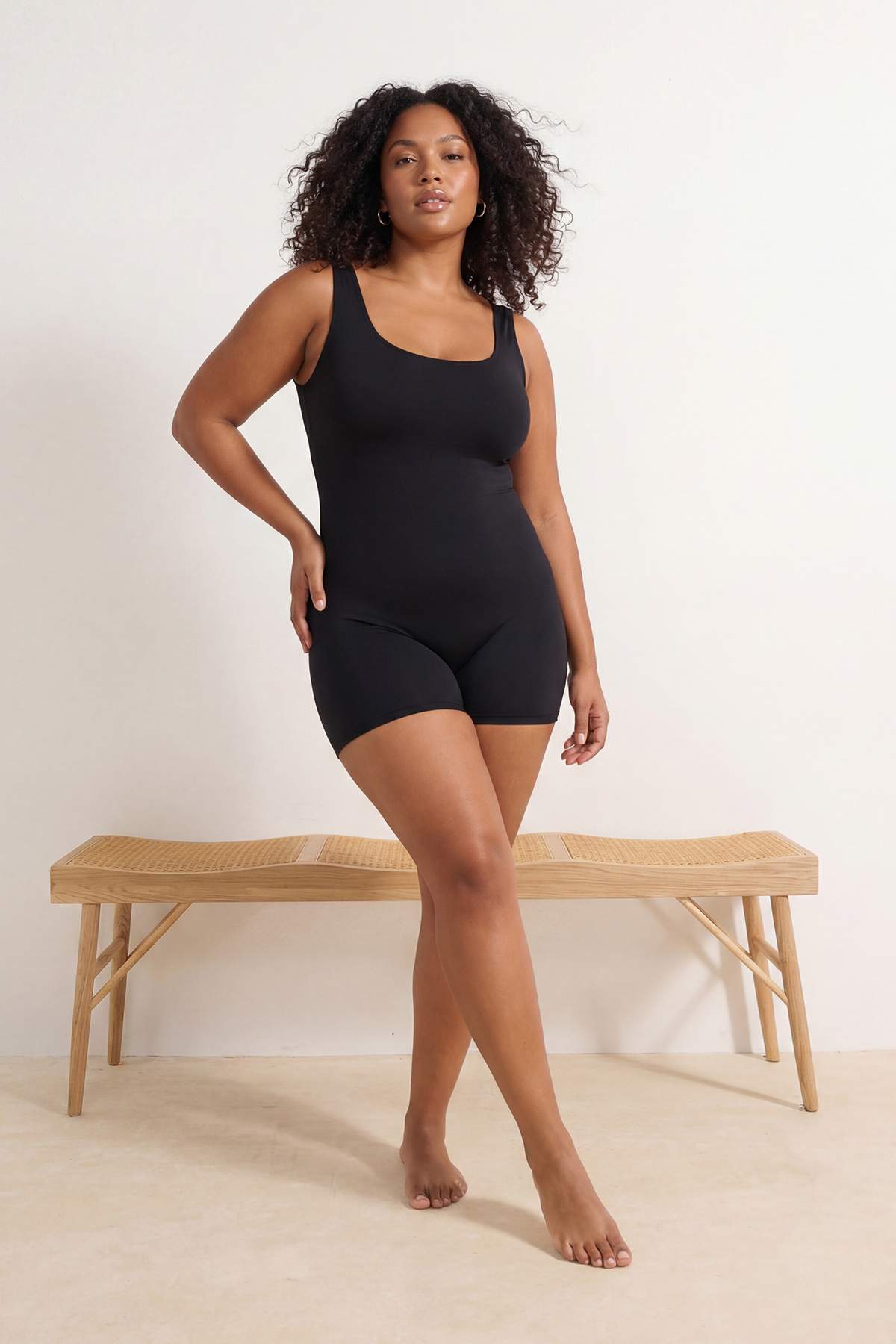 Trendyol Black Surfer Shorts Plus Size Swimsuit Tbbss26Am00011