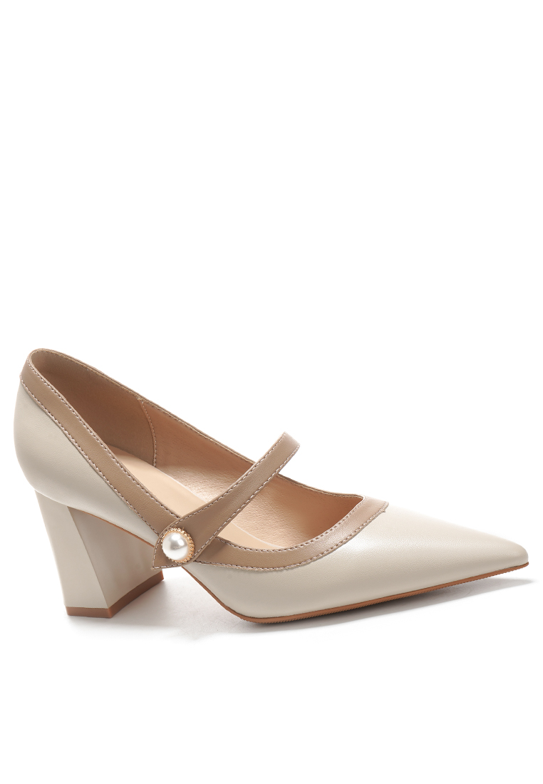 Twenty Eight Shoes 7CM Pearl Strap Microfiber Leather Mary Jane Shoes BY873-2