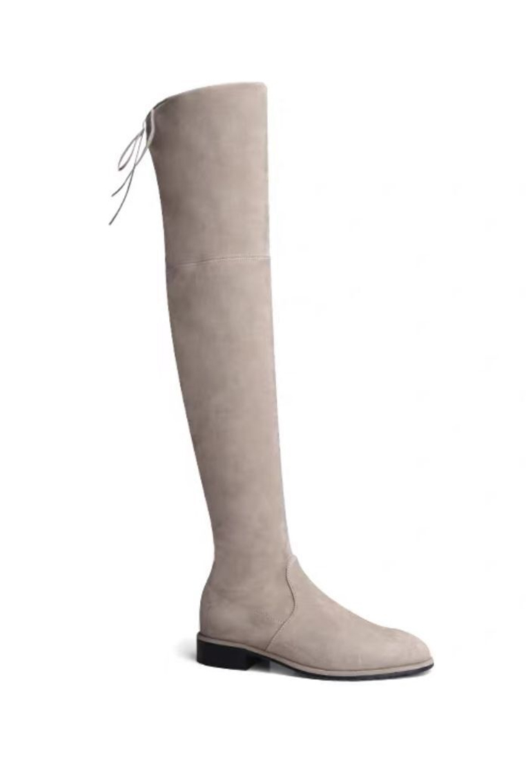 Twenty Eight Shoes 2.5CM Supper Skinny Elastic Suede Fabric Over Knee Boots XW5050-2